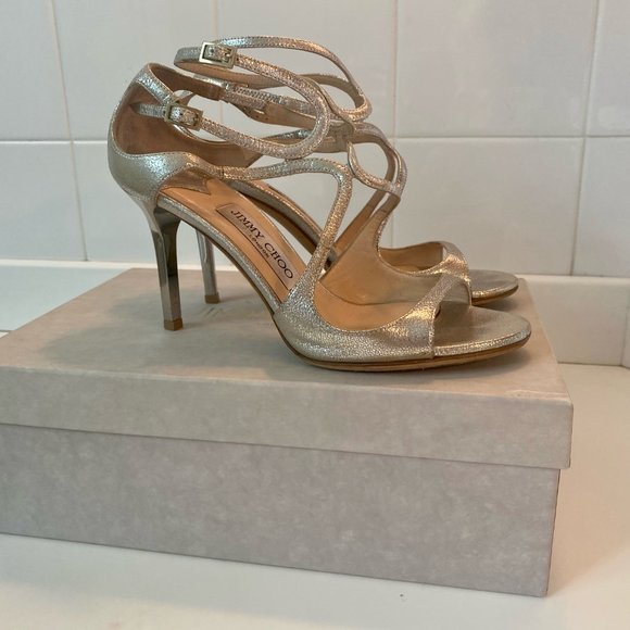 Jimmy Choo “Ivette” sandals with dust bag. Size 37 (Size 7 US) - Picture 4 of 11